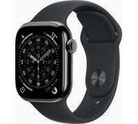 Apple Watch Series 11 GPS + Cellular 42mm Titan schiefer mit Sportarmband S/M schwarz