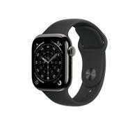 Apple Watch Series 11 (GPS + Cellular) 42mm Titan schiefer mit Sportarmband S/M schwarz