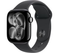 Apple Watch Series 11 GPS+Cellular 46 mm Tiefschwarz Aluminium MFC44 M/L Schwarzes Sportarmband