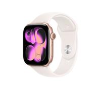 Apple Watch Series 11 (GPS + Cellular) 46mm Aluminium rosegold mit Sportarmband M/L blassrosa