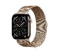 Apple Watch Series 11 GPS + Cellular 46mm Gold Titanium Case with Gold Milanese Loop - M/L (MFD84ZR/A)