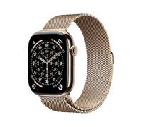 Apple Watch Series 11 GPS + Cellular 46mm Gold Titanium Gehäuse mit Gold Milanese Loop - M/L
