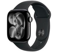 Apple Watch Series 11 GPS + Cellular 46mm Jet Black Aluminium Black Sport Band S/M MFC24 - Unisex - 46 mm - Smartwatch - Quarz mit Ladegerät