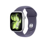 Apple Watch Series 11 GPS + Cellular 46mm Silber Aluminium Case mit Nebelviolett Sport Band - S/M