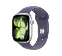 Apple Watch Series 11 GPS + Cellular 46mm Silver Aluminium Gehäuse mit Sport Band (purple fog) - M/L