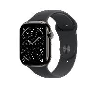 Apple Watch Series 11 GPS + Cellular 46mm Slate Titanium Case with Black Sport Band - M/L (MFD24ZR/A)