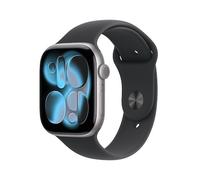 Apple Watch Series 11 GPS + Cellular 46mm Space Grey Aluminium Gehäuse mit Sport Band (black) - S/M