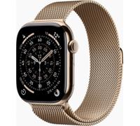 Apple Watch Series 11 GPS + Cellular 46mm Titan gold mit Milanaise-Armband S/M gold