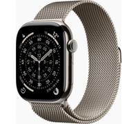 Apple Watch Series 11 GPS + Cellular 46mm Titan natur mit Milanaise-Armband S/M natur