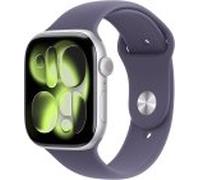 Apple Watch Series 11 [GPS + Cellular inkl. Sportarmband S/M nebelviolett] 46mm Aluminiumgehäuse silber | Zustand: Neu | differenzbesteuert
