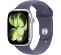 Apple Watch Series 11 [GPS inkl. Sportarmband S/M violett] 46mm Aluminiumgehäuse silber | Zustand: Neu | differenzbesteuert