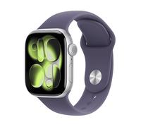 APPLE Watch Series 11 LTE Alu Sport S/M Smartwatch Aluminiumgehäuse Sportarmband, 130-180 mm, Silver Alu Purple Fog