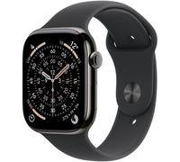 Apple Watch Series 11 MFD14MP 46mm GPS + Cellular Titan schwarz Sport Band S/M Smartwatch