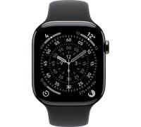 Apple Watch Series 11 silber schwarz 46 Titan Sportarmba