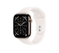 Apple Watch Series 11 Sportarmband, Gold, Blassrosa, Titanium, 46mm, GPS + Cellular, M/L