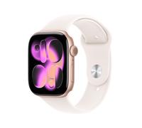 Apple Watch Series 11 Sportarmband, Roségold, Blassrosa, Aluminium, 46mm, GPS, S/M, MEV64ZR/A