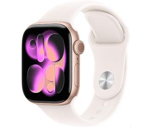 Apple Watch Series 11 Sportarmband S/M 42 mm Aluminium GPS - Smartwatch - roségold/blassrosa