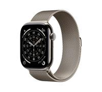 Apple Watch Series 11 Titan Natur (GPS + Cellular) 46mm (Milanaise Armband Natur) S/M