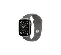 Apple Watch Series 11 GPS + Cellular 42mm Titan natur mit Sportarmband S/M steingrau