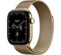 Apple Watch Series 12 Cellular 42 mm Titan Gold Milanaise Armband Smartwatch