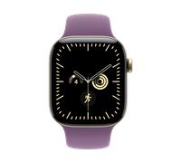 Apple Apple Watch Series 12 (42mm) GPS+5G Smartwatch Titan mit Sportarmband S/M brilliantgold/burgunder
