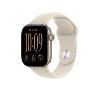 Apple Watch Series 12 GPS 42mm Light Gold Aluminium Gehäuse mit Sand Sport Band - S/M