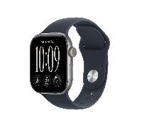 Apple Watch Series 12 GPS 42mm Space Grey Aluminium Case with Navy Blue Sport Band - M/L (MJE94ZR/A)