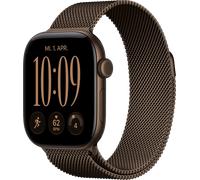 Apple Watch Series 12 GPS + Cellular 42mm Aluminium dunkelbronze + Milanaise Armband dunkelbronze