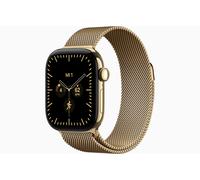 Apple Watch Series 12 GPS + Cellular 42mm Radiant Gold Titanium Case with Radiant Gold Milanese Loop