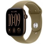 Apple Watch Series 12 GPS + Cellular 46mm Aluminium dunkelbronze mit Sportarmband M/L olive