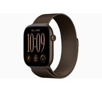 Apple Watch Series 12 GPS + Cellular 46mm Dark Bronze Aluminium Case with Dark Bronze Milanese Loop - M/L