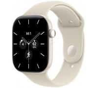 Apple Watch Series 12 GPS + Cellular 46mm Keramik perlweiß mit Sportarmband M/L sand