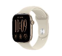 Apple Watch Series 12 GPS + Cellular 46mm Light Gold Aluminium Case with Sand Sport Band - S/M (MJGA4ZR/A)