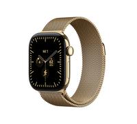 Apple Watch Series 12 GPS + Cellular 46mm Radiant Gold Titanium Case with Radiant Gold Milanese Loop - M/L