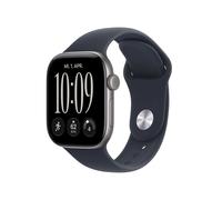 Apple Watch Series 12 GPS + Cellular 46mm Space Grey Aluminium Case with Navy Blue Sport Band - M/L
