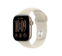 Apple Watch Series 12 Sportarmband, Lichtgold, Sand, 42mm, GPS + Cellular, M/L