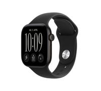 Apple Watch Series 12 Sportarmband, Schwarz, Schwarz, 42mm, GPS, M/L