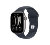 Apple Watch Series 12 Sportarmband, Space Grau, Navyblau, 42mm, GPS + Cellular, S/M