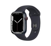 Apple Watch Series 7 (GPS + Cellular, 45mm) Smartwatch - Aluminiumgehäuse Mitternacht, Sportarmband Mitternacht - Regular. Fitnesstracker, Blutsauerstoff und EKGApps, Wasserschutz