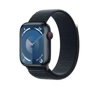 Apple Smartwatch Apple Watch Series 9 Digital 45 mm, rechteckig, IP6X, 36 h, 4G (Schwarz)