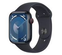 Apple Watch Series 9 45mm GPS + 4G Mitternacht Aluminiumgehäuse mit Sportarmband M/L