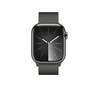 Apple Watch Series 9 (GPS + Cellular) 41mm Edelstahlgehäuse grau, Milanese Loop grau