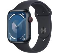 Apple Watch Series 9 Sportarmband M/L 45 mm Aluminium GPS + 4G - Smartwatch - mitternacht/mitternacht