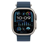 Apple Watch Ultra 2 49mm GPS + 4G Titangehäuse Ocean Armband Blau 130-200mm