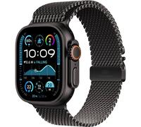 Apple Watch Ultra 2 49mm Titan Schwarz mit Milanaise Armband Titan Schwarz - L