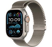 Apple Watch Ultra 2 4G 49 mm Silber Milanaise Armband M Smartwatch