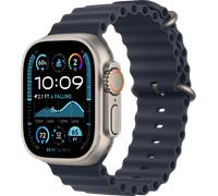 Apple Watch Ultra 2 4G 49 mm Silber Ocean Armband Blau Smartwatch
