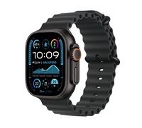 Apple Watch Ultra 2 GPS + Cellular, 49 mm Schwarz Titangehäuse, mit Schwarz Ocean Band