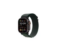 Apple Watch Ultra 2 GPS + Cellular 49mm - Black Titanium Case with Dark Green Alpine Loop - Small