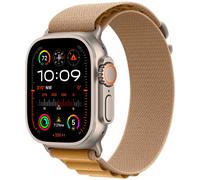 Apple Watch Ultra 2 GPS + Cellular 49mm Natural Titanium Alpine Loop M MX4F3 - Unisex - 49 mm - Smartwatch - Quarz mit Ladegerät - Saphirglas